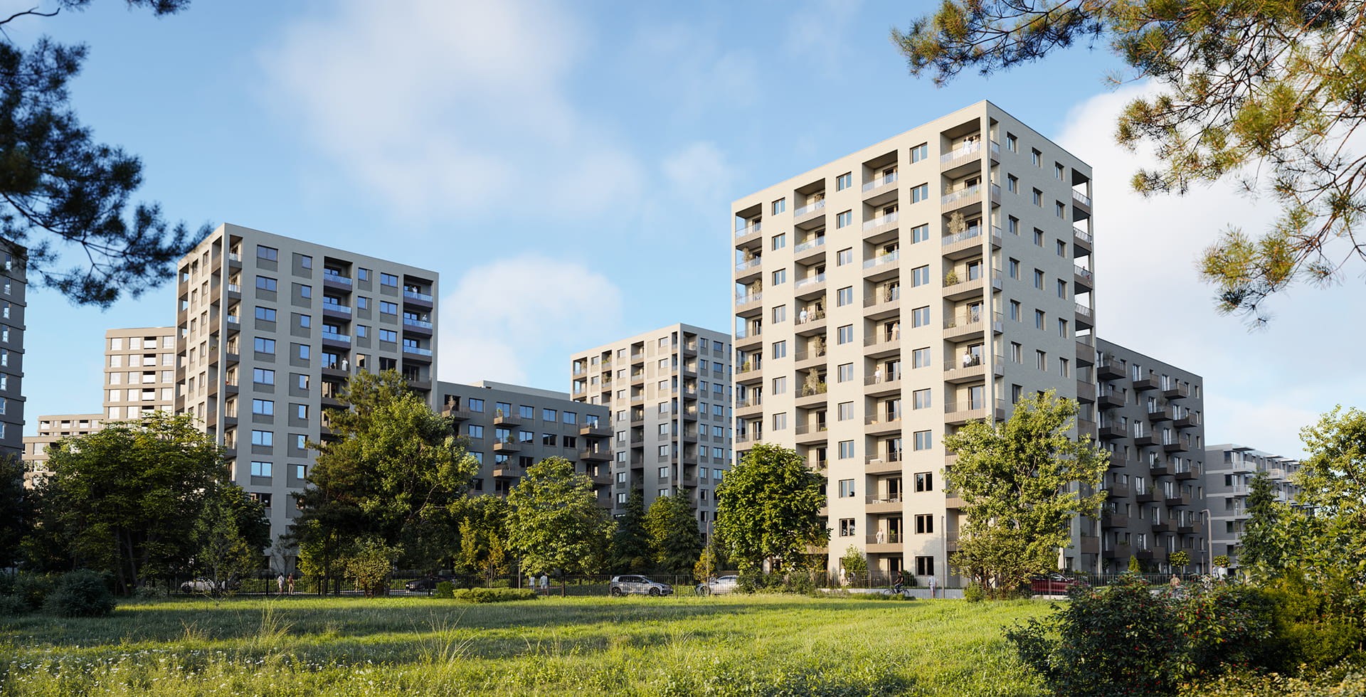 Mieszkania na sprzedaż we Wrocławiu – Apartamenty Krakowska, wizualizacja osiedla