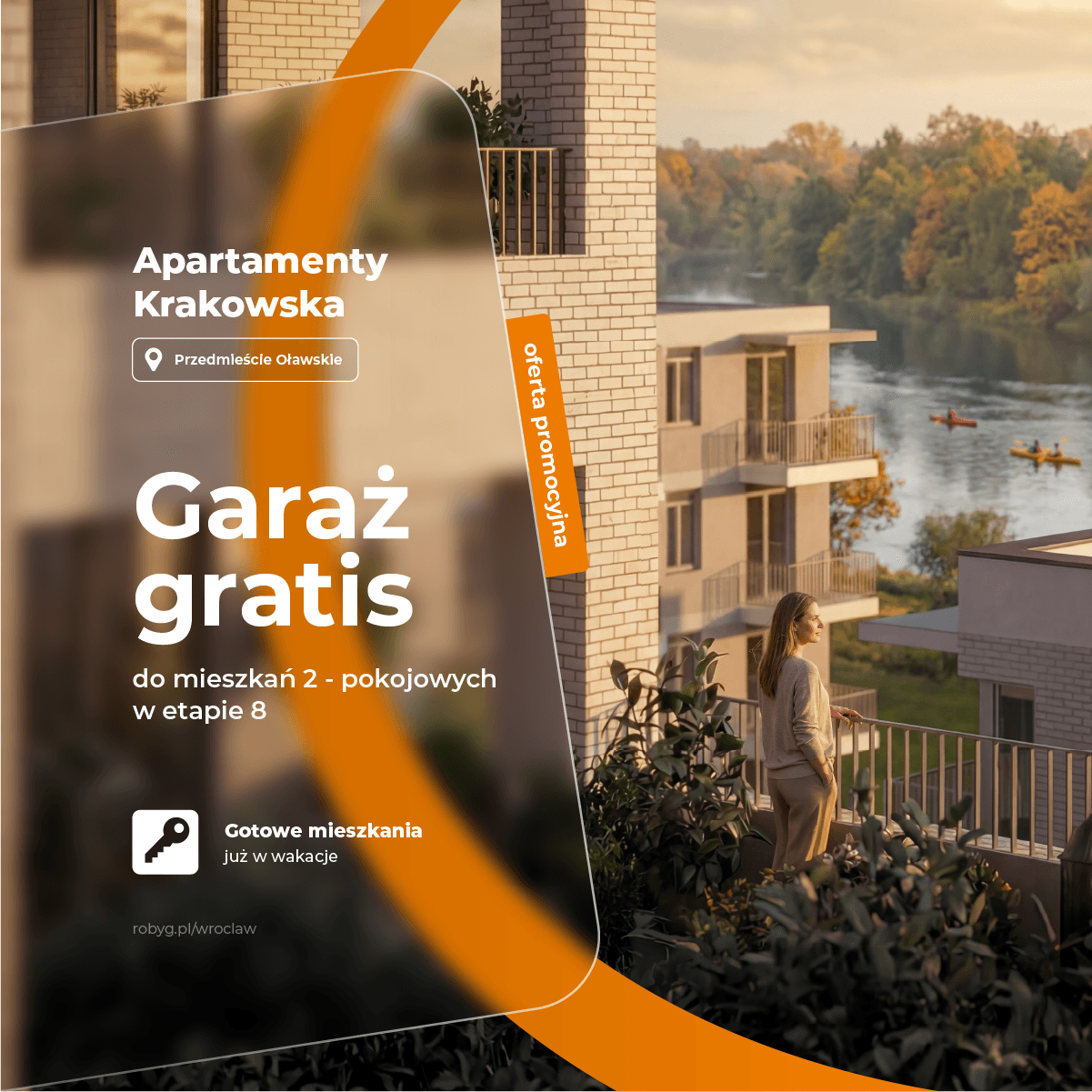 Panorama na mieszkania na sprzedaż we Wrocławiu – Apartamenty Krakowska