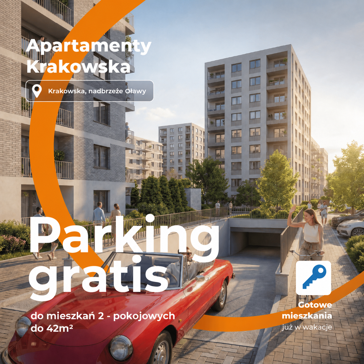Panorama na mieszkania na sprzedaż we Wrocławiu – Apartamenty Krakowska