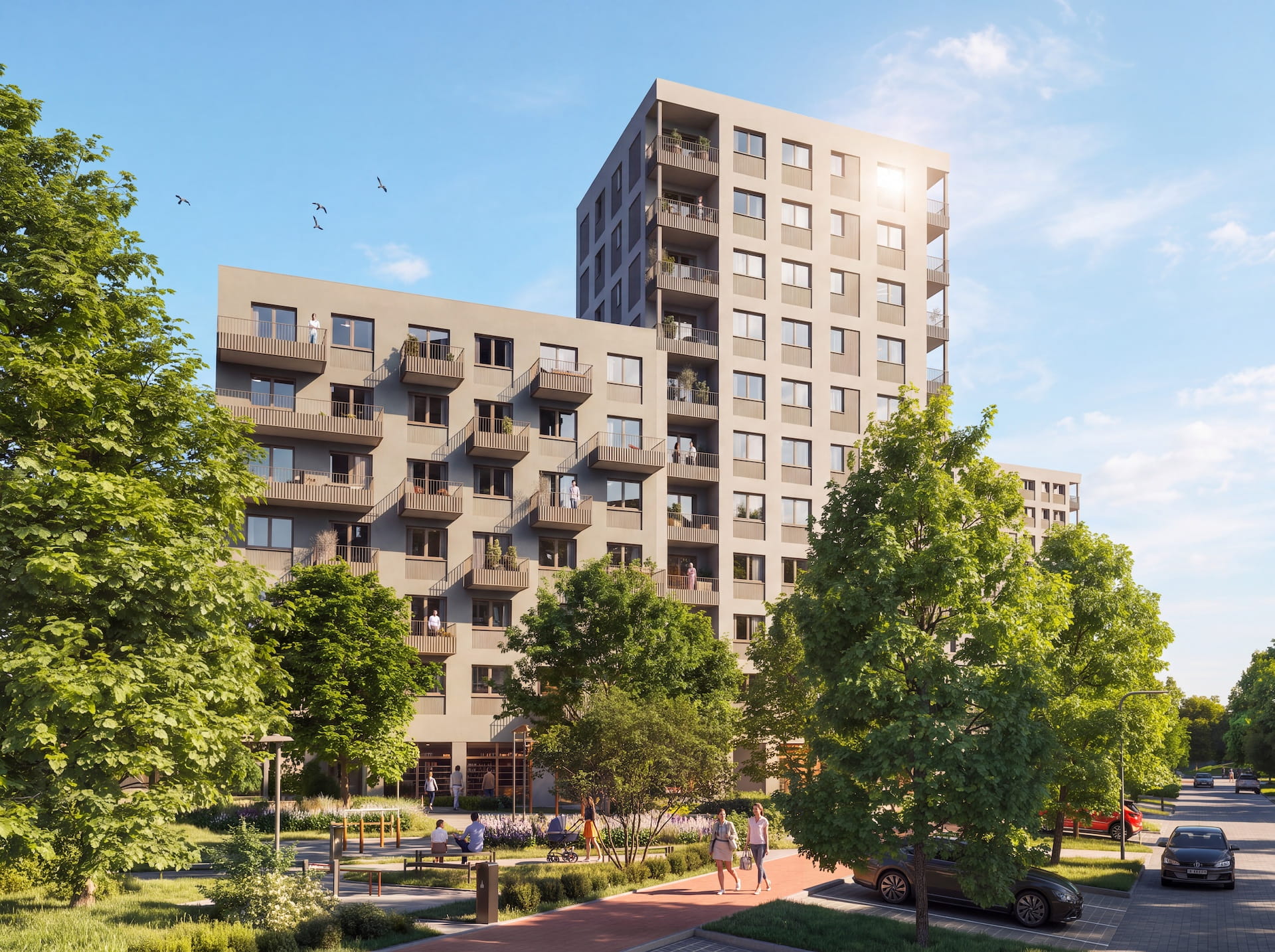Mieszkania na sprzedaż we Wrocławiu – wizualizacja osiedla Apartamenty Krakowska
