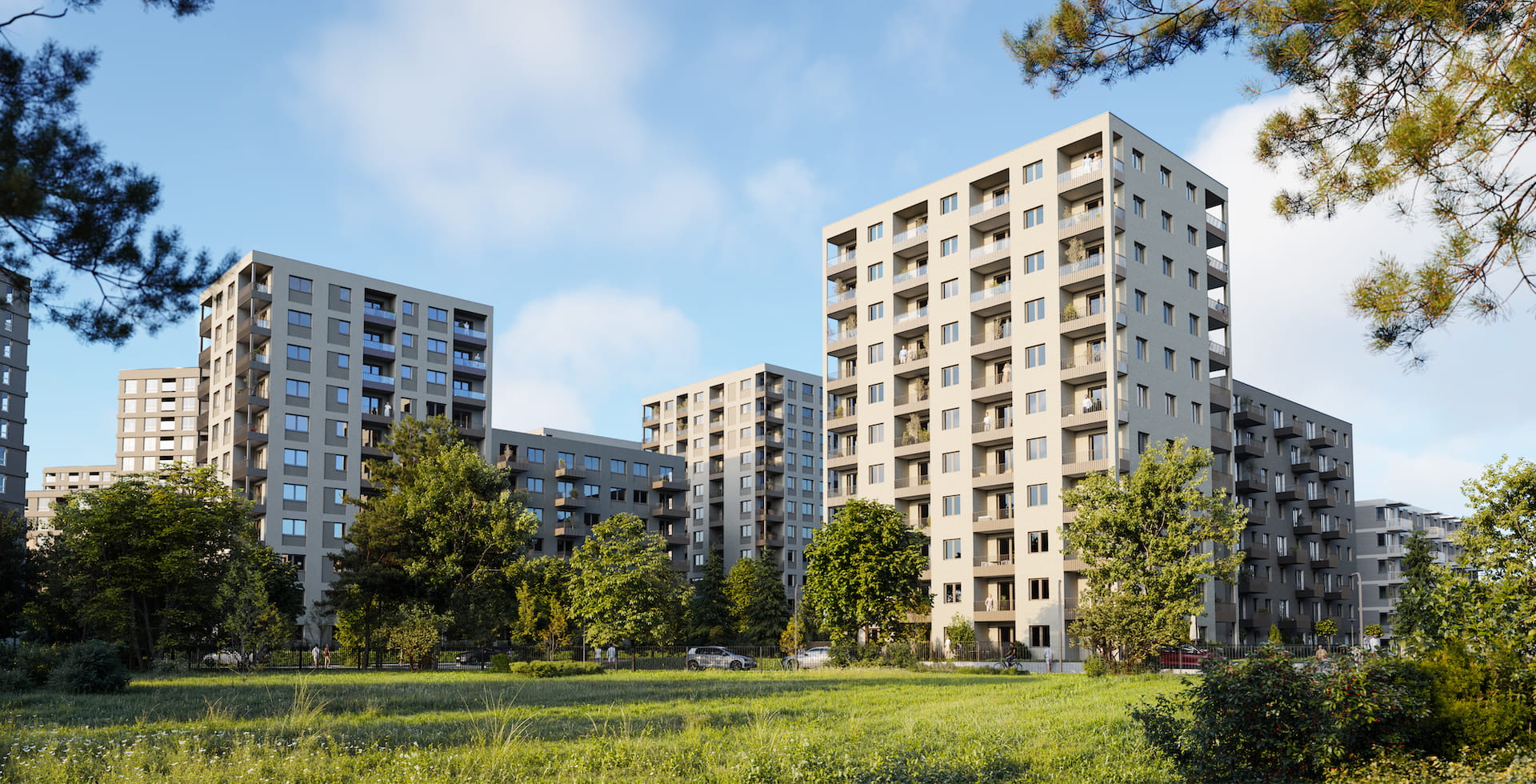 Osiedle otoczone zielenią – Apartamenty Krakowska Wrocław