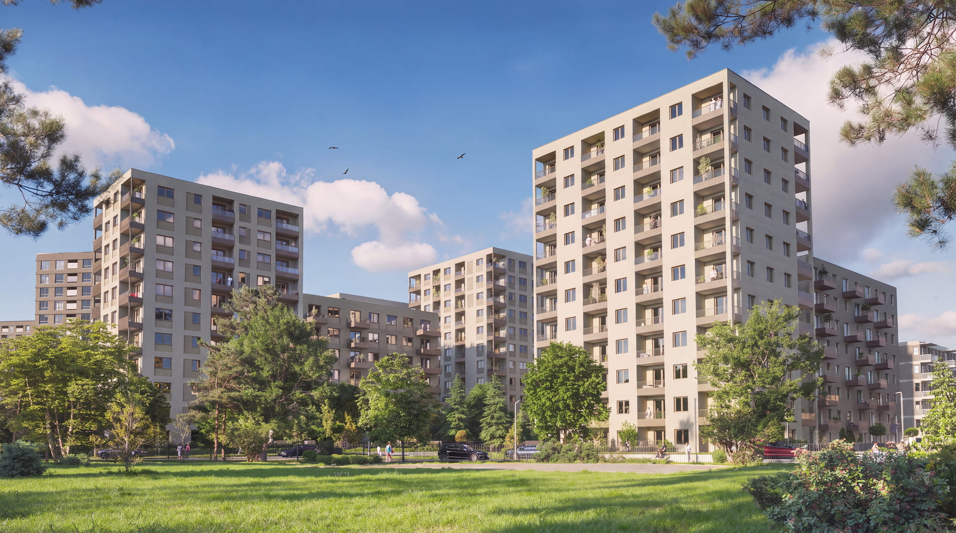 Osiedle otoczone zielenią – Apartamenty Krakowska Wrocław