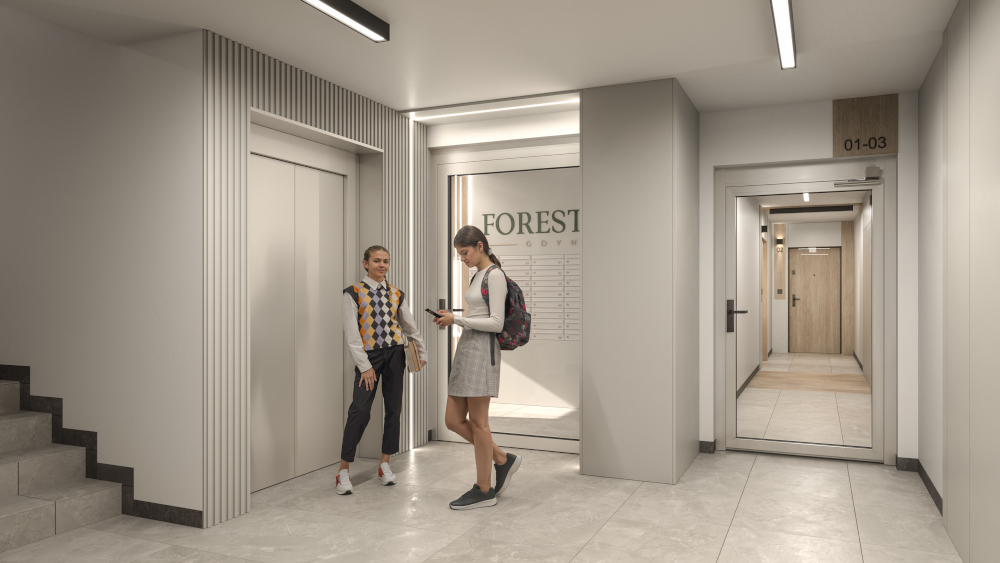 Wygląd korytarzy Foresteria