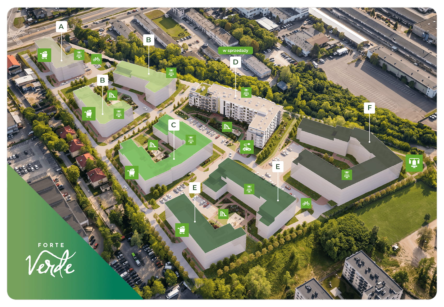 Plan zagospodarowania terenu - PZT - Forte Verde