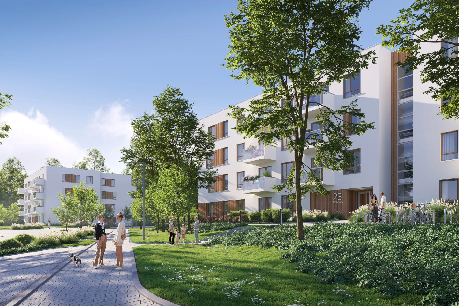 Szumilas, Osiedle z prywatnym lasem, Kowale