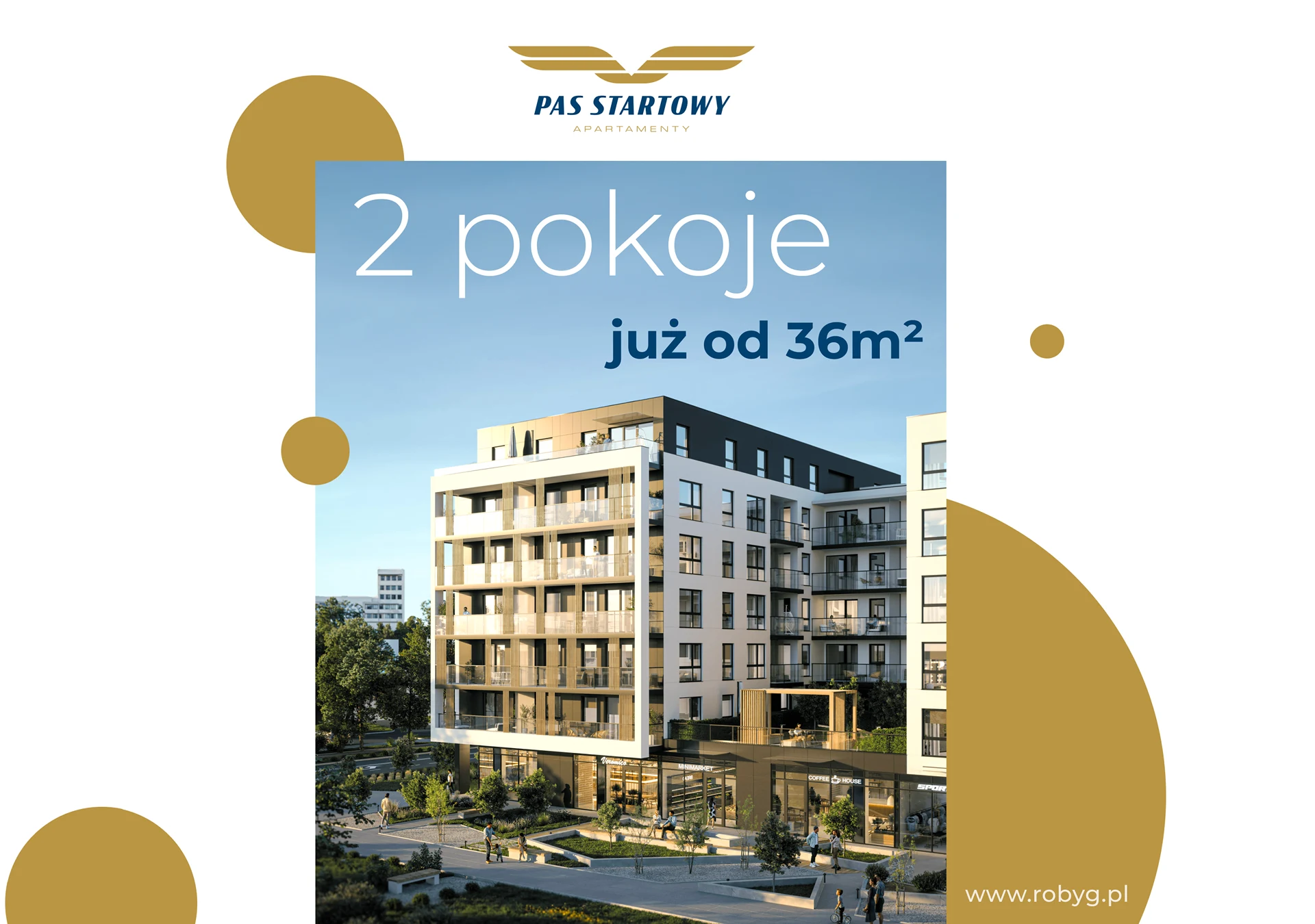 Pas Startowy Gdańsk - 2 pokoje już od 36m2