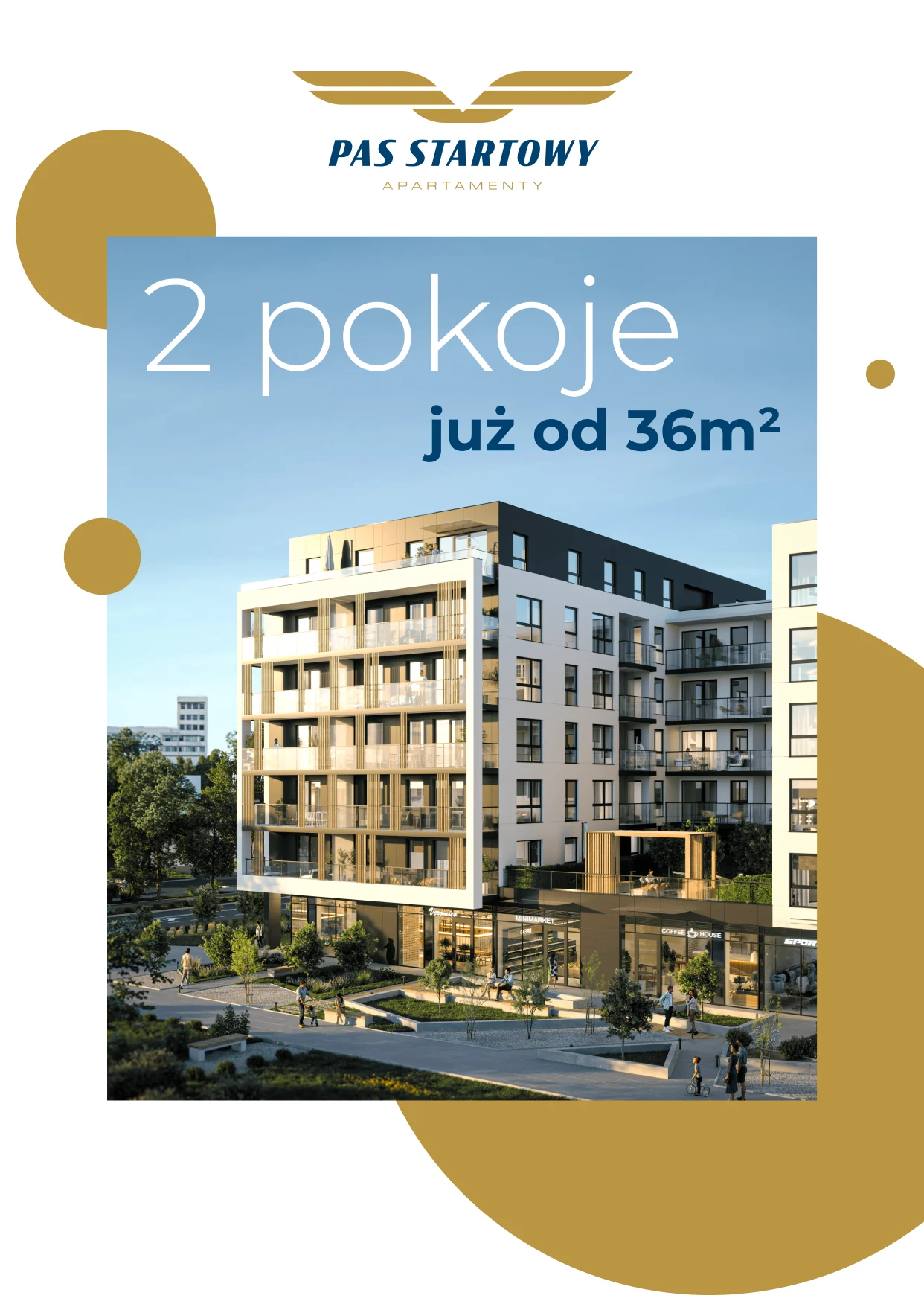 Pas Startowy Gdańsk - 2 pokoje już od 36m2