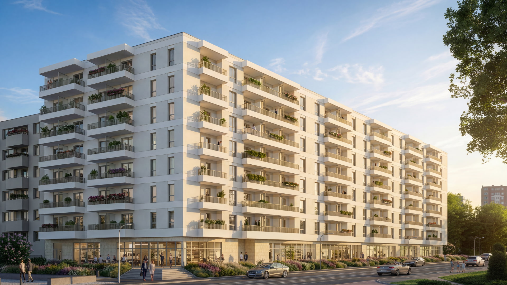 Wizualizacja Lira House pod kątem w słoneczny dzień