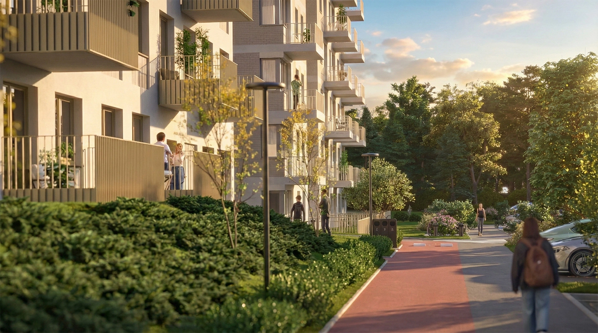 Osiedle pełne zieleni - Nowe mieszkania na sprzedaż we Wrocławiu w nieruchomości Apartamenty Krakowska Wrocław