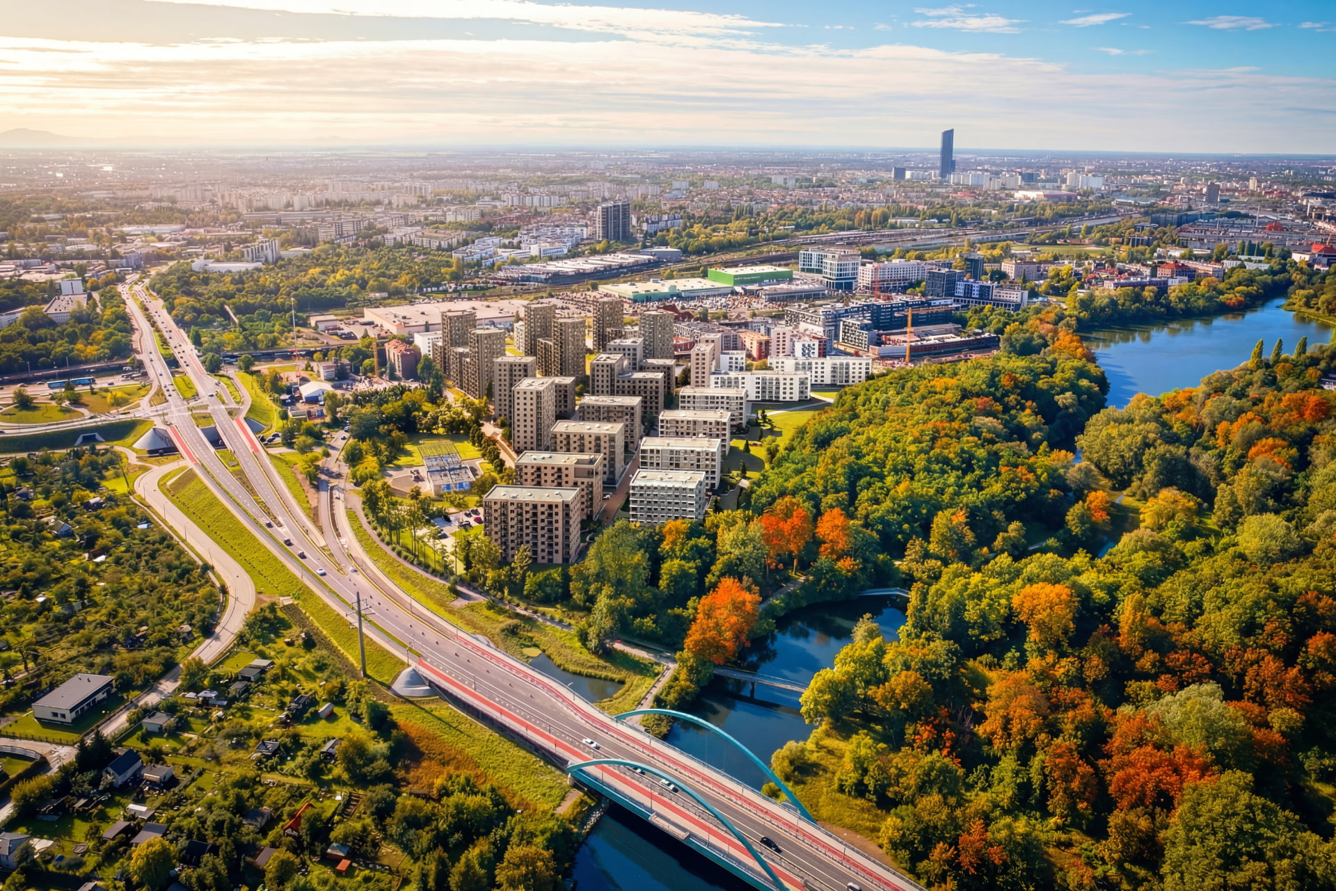 Osiedle w otoczeniu przyrody – Nowe mieszkania na sprzedaż we Wrocławiu w nieruchomości Apartamenty Krakowska Wrocław