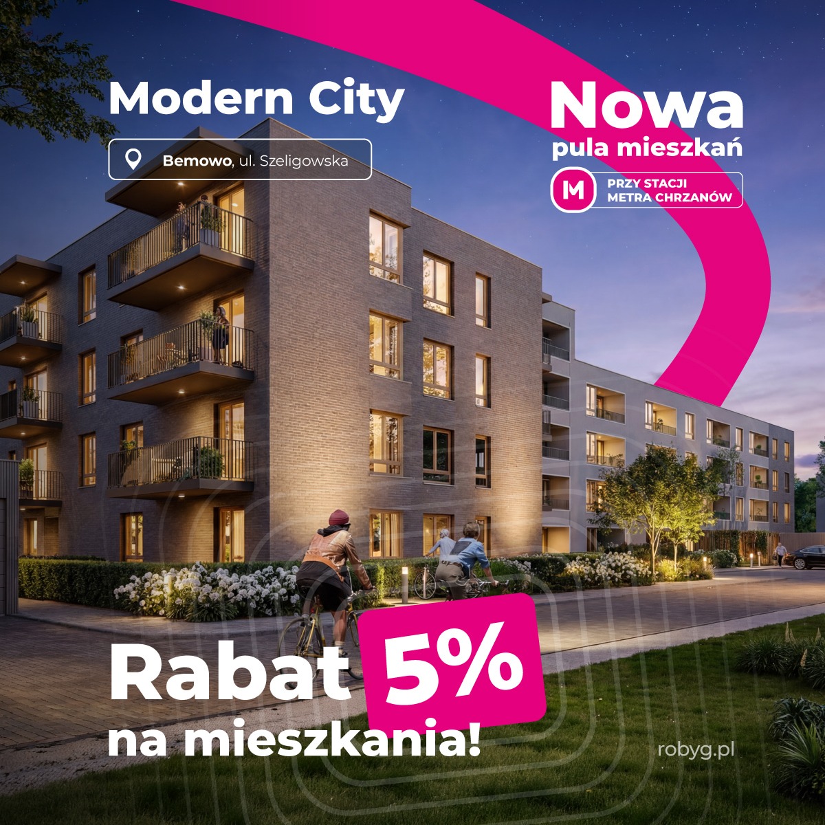 Modern City Bemowo przy metrze - Rabat 5% i nowa pula mieszkań już dostępna