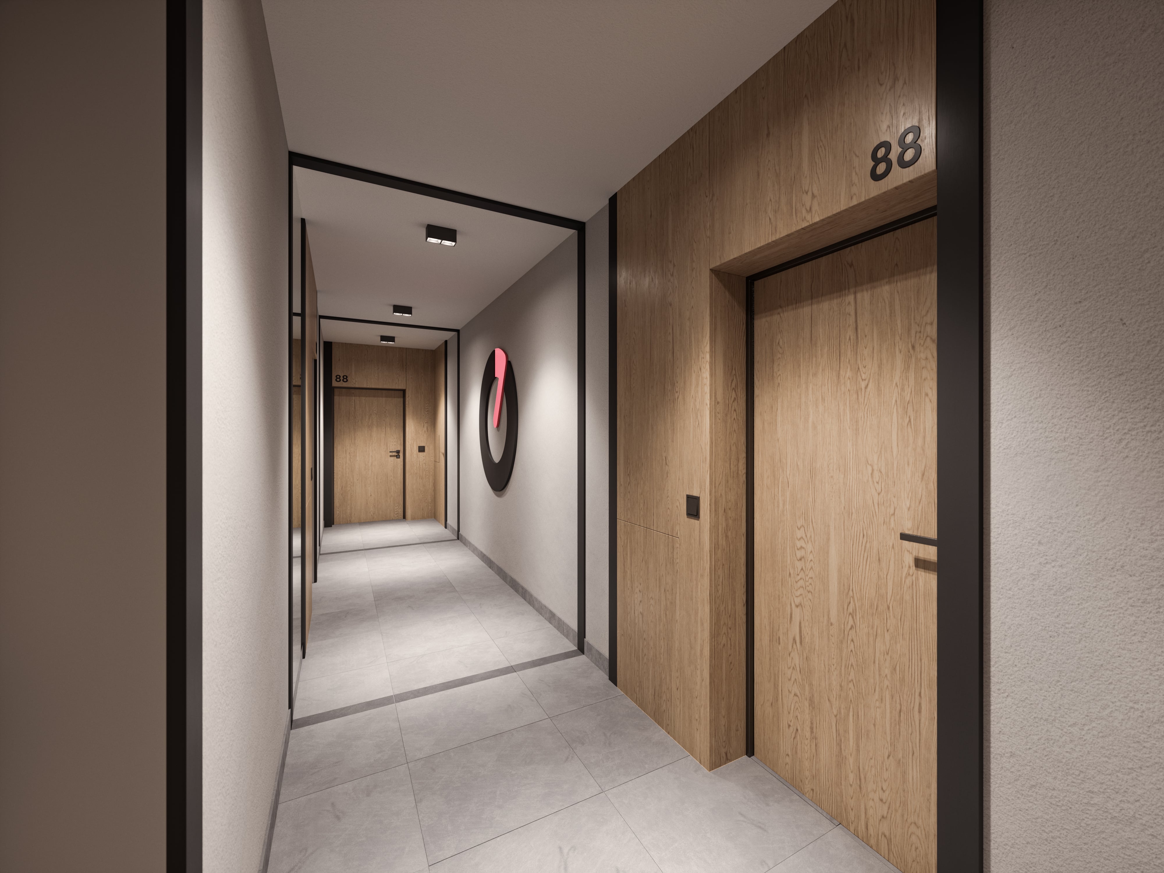 Moment korytarze wizualizacja