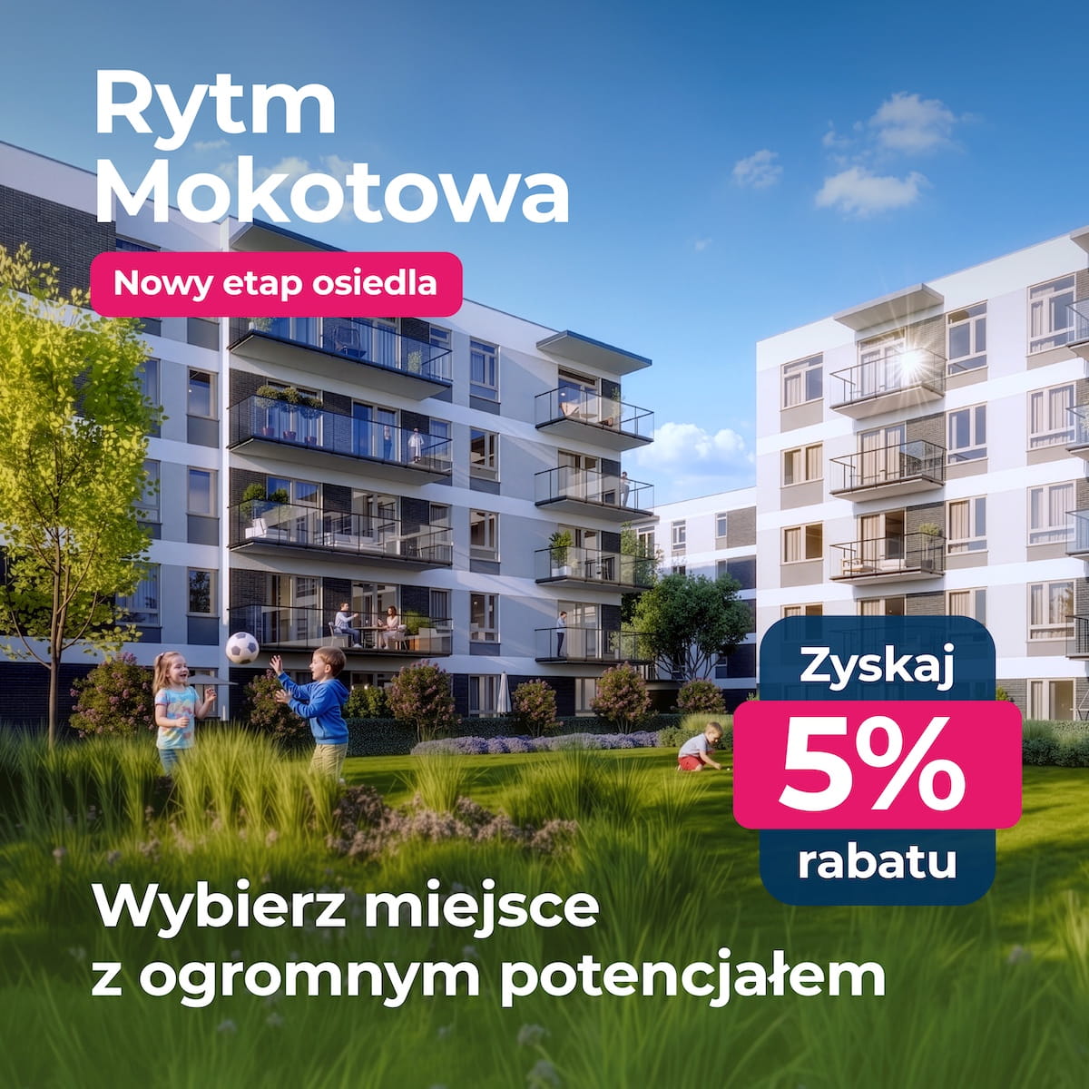 Rytm Mokotowa - Baner promocyjny na nowy etap