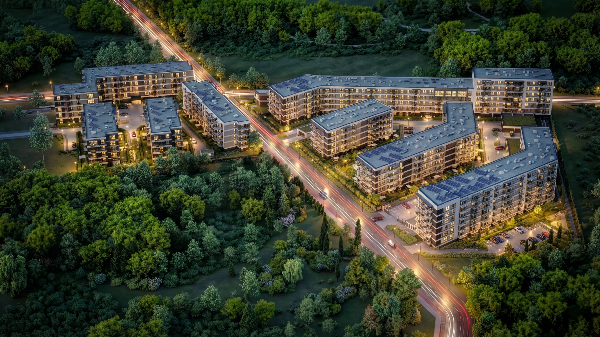 Rytm Mokotowa Estate aerial view