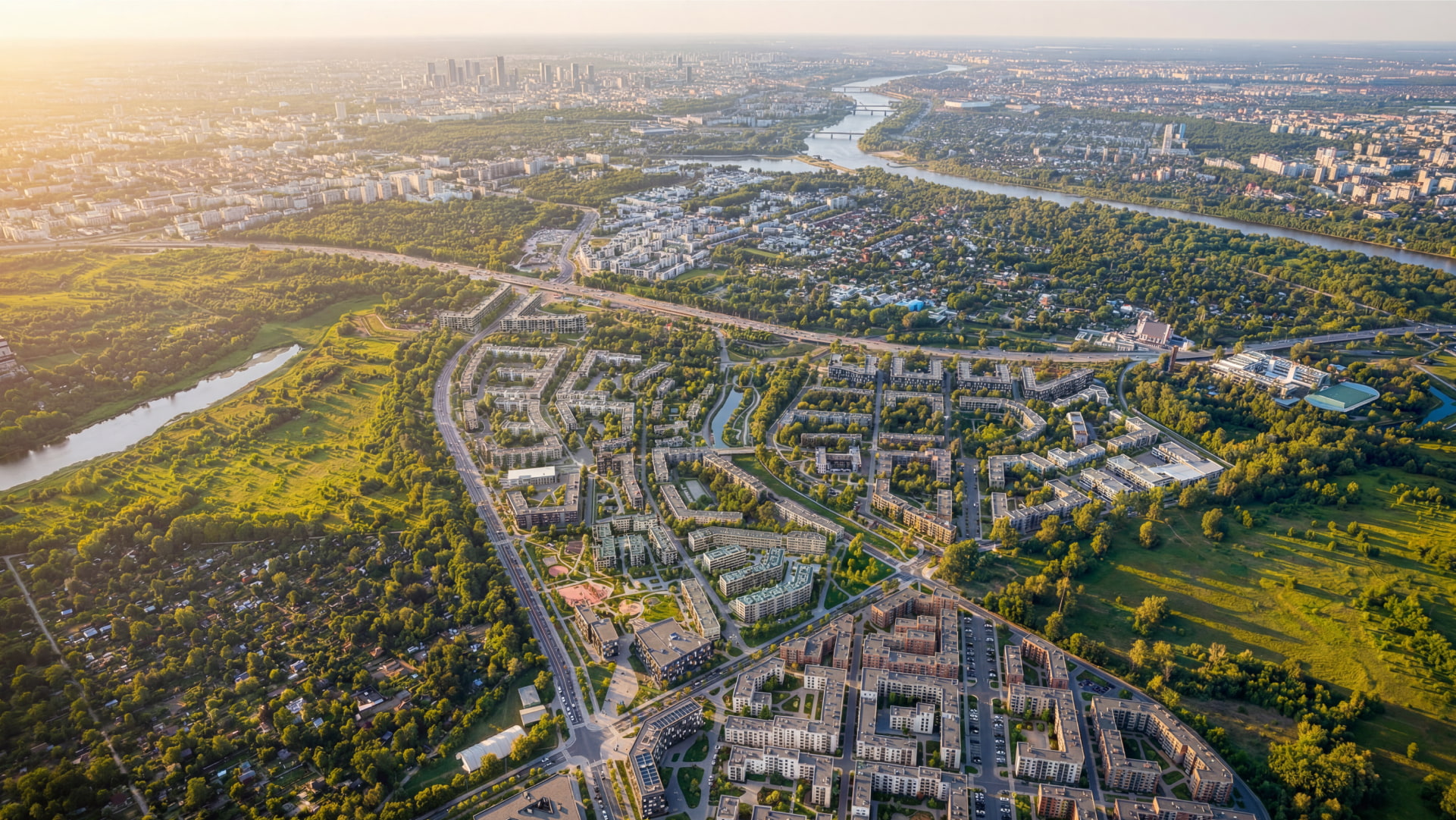 Rytm Mokotowa aerial visual