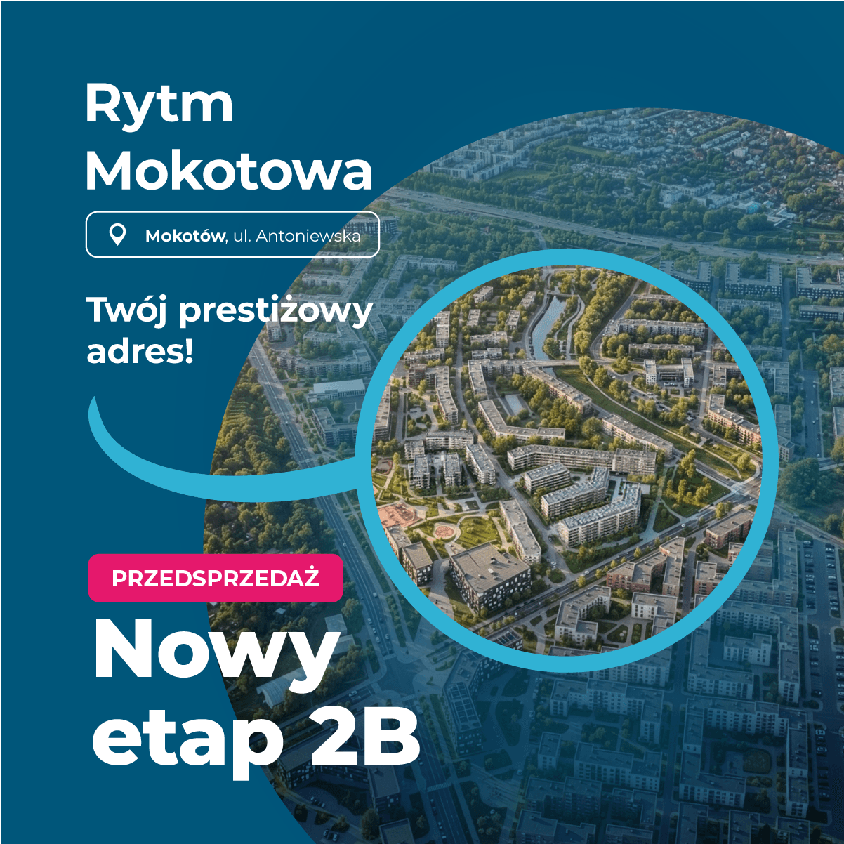Rytm Mokotowa - Baner promocyjny na nowy etap