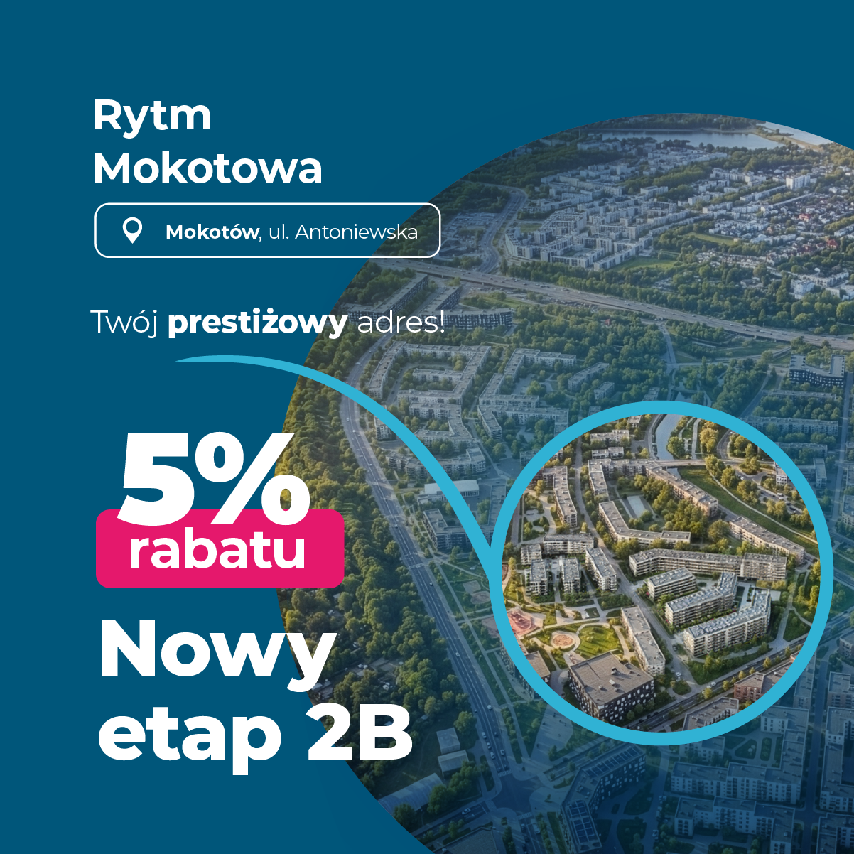 Rytm Mokotowa - Baner promocyjny na nowy etap