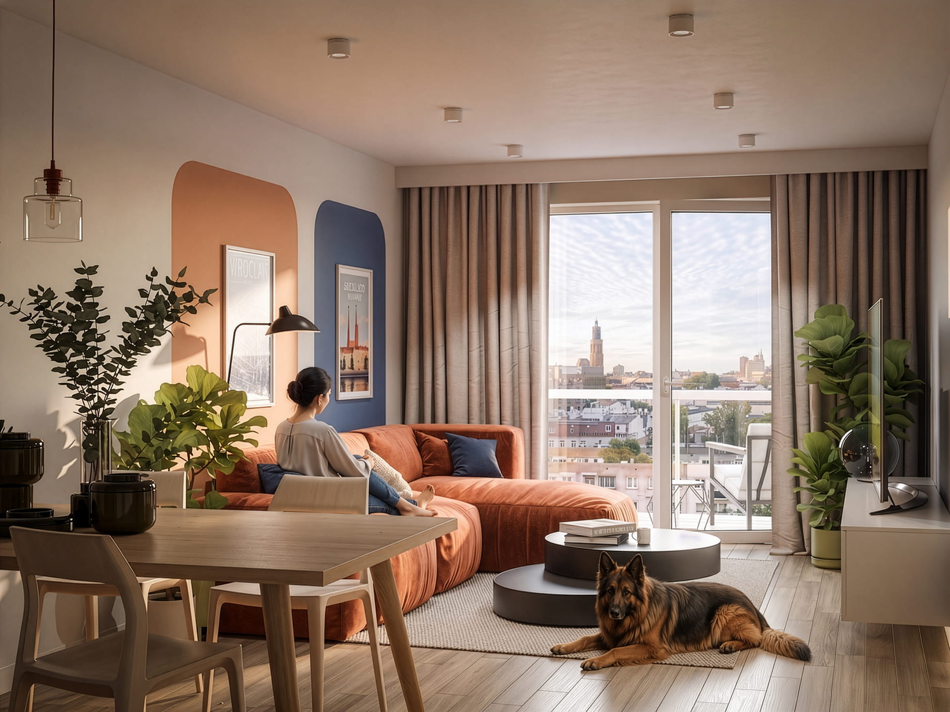 **Visualisation of the view from an apartment at Trzemeska Prime Residence**