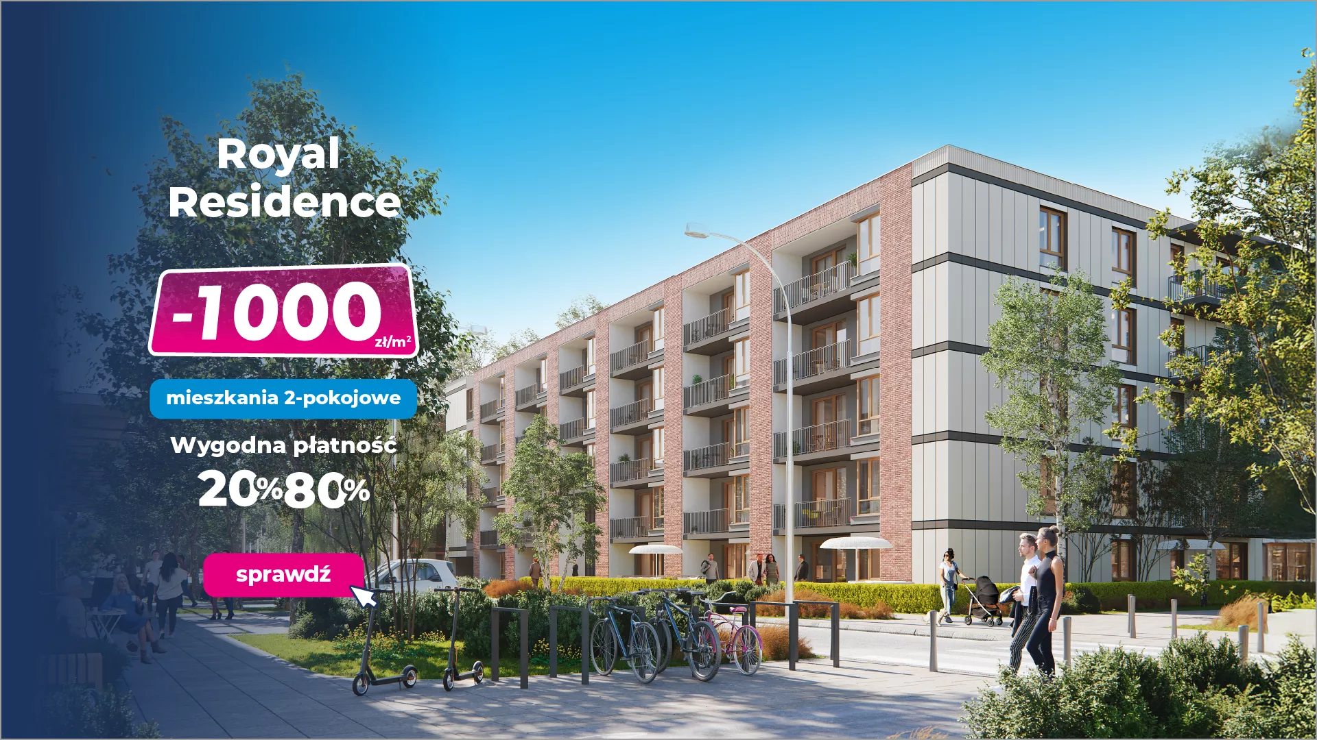 Royal Residence - Świetne ceny, wysokie rabaty i korzystna płatność 20/80!